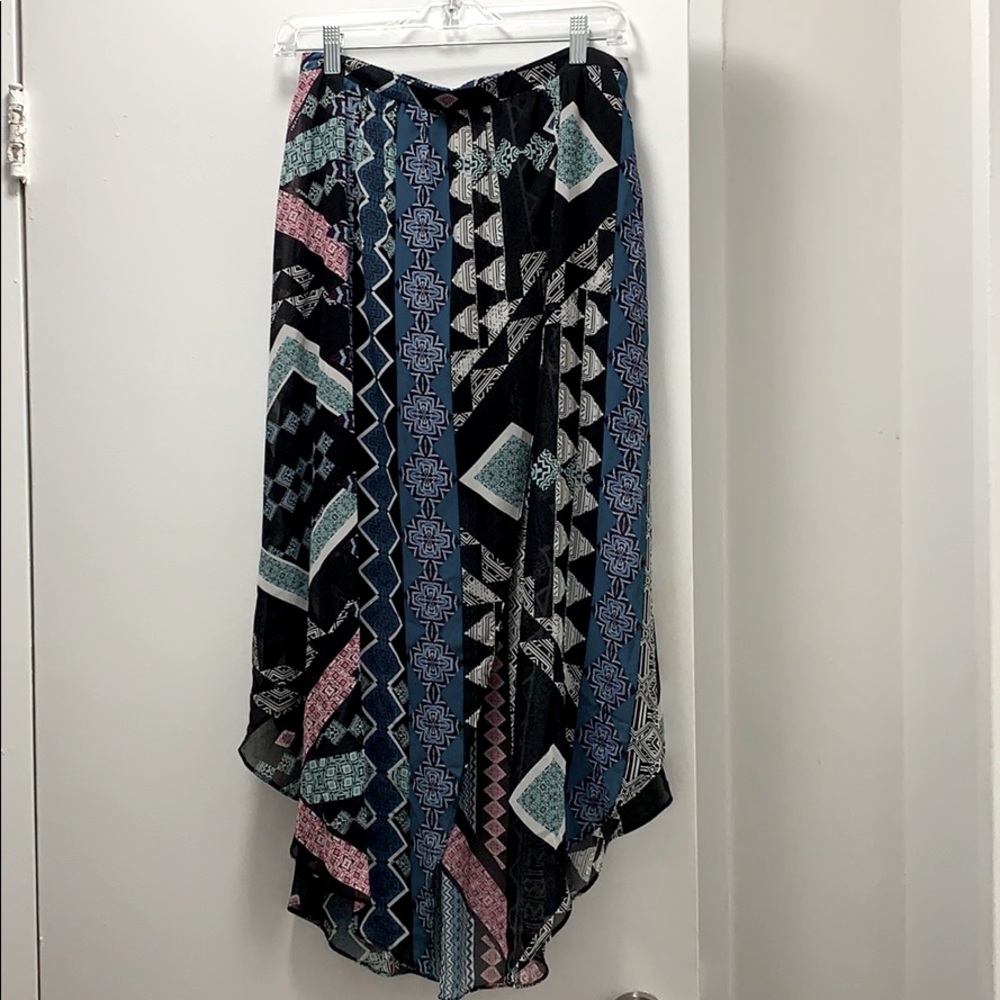 Express tribal print maxi skirt